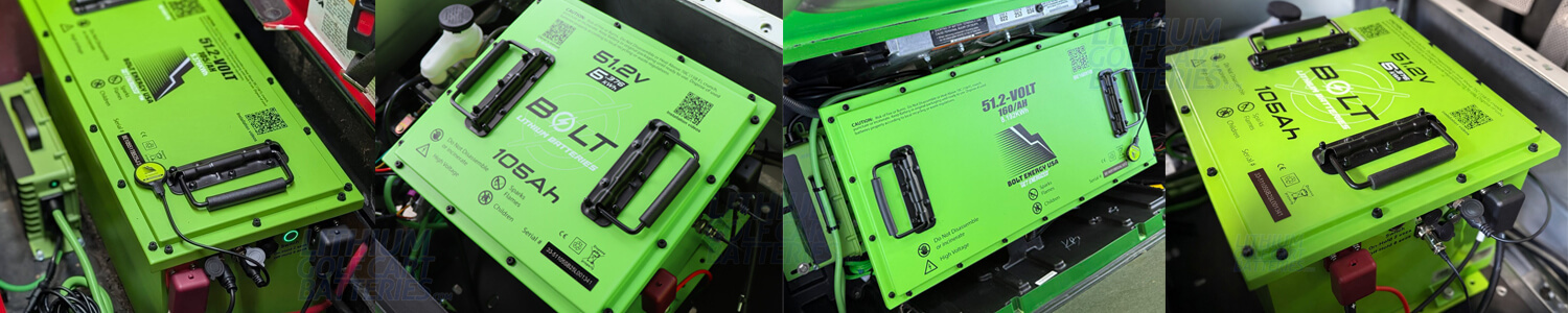 BOLT Lithium Battery BOLT Lithium Golf Cart Battery Collage