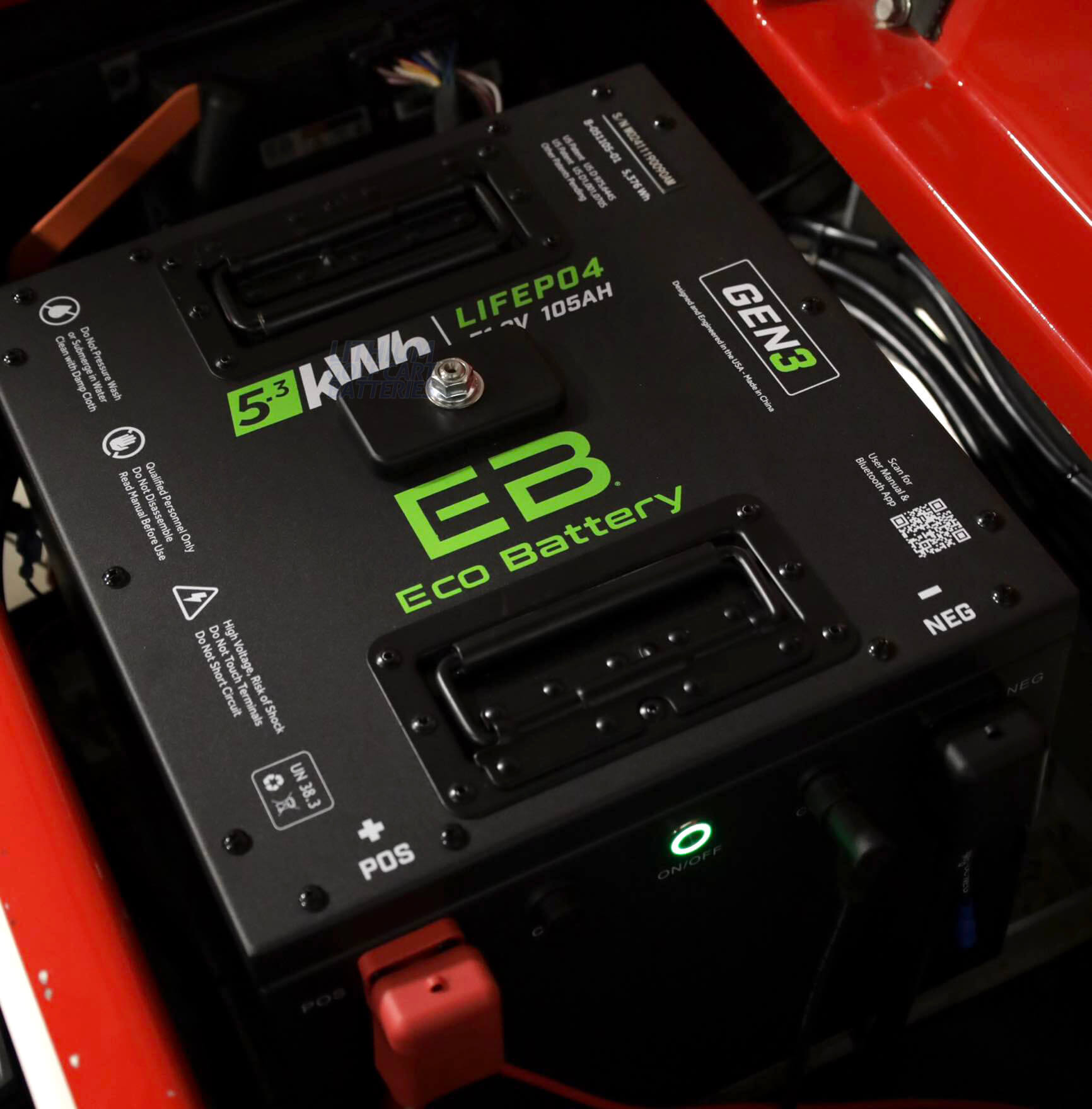 01 Best Lithium Golf Cart Battery 2026 ECO Battery ECO Battery 48V 105ah Lithium Golf Cart Battery Black